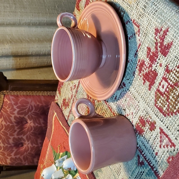 💥SOLD💥Original Rose Tea Cup&Saucer,Tom&Jerry's Mug Fiestaware - Picture 5 of 10